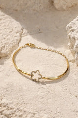 Crystal charm Bangle Bracelet
