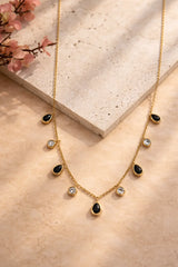 Black Luxe Charm Necklace