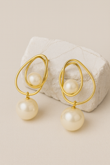 Velora Pearl Hoops