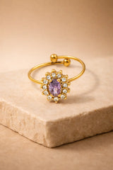 Champagne Glow Ring