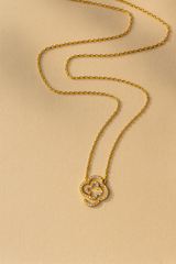 Crystal Cloverline Necklace