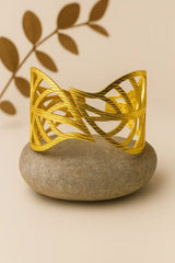 Elora Twist-Leaf Cuff