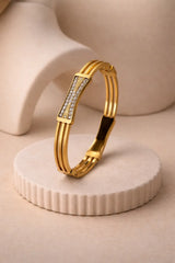 Linea Crystal Panel Bangle