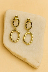 Oval Luxe Drop Earrings