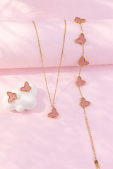 Rosé Butterfly Set