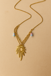 Solara Aura Dual-Layer Necklace