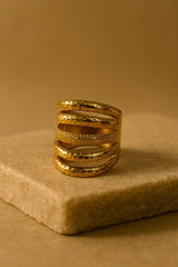 Textura Wave Ring