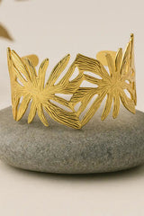 Verdora Leaf-Carved Cuff