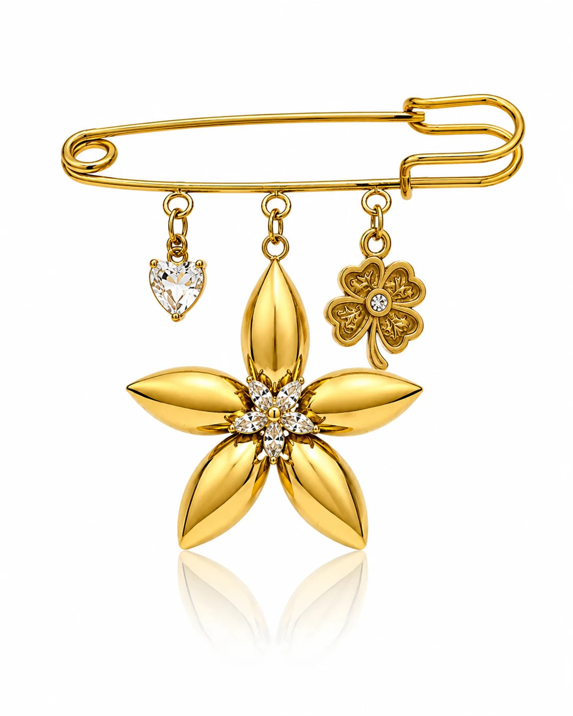 Golden Bloom Brooch