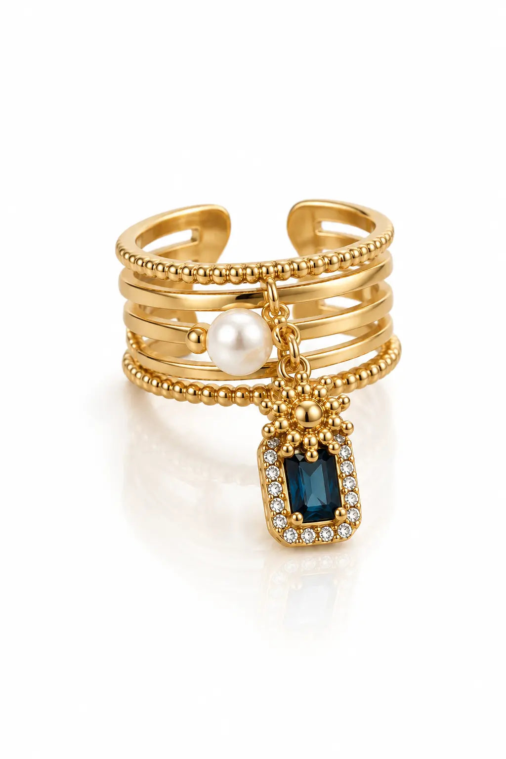Sapphire Charm Ring