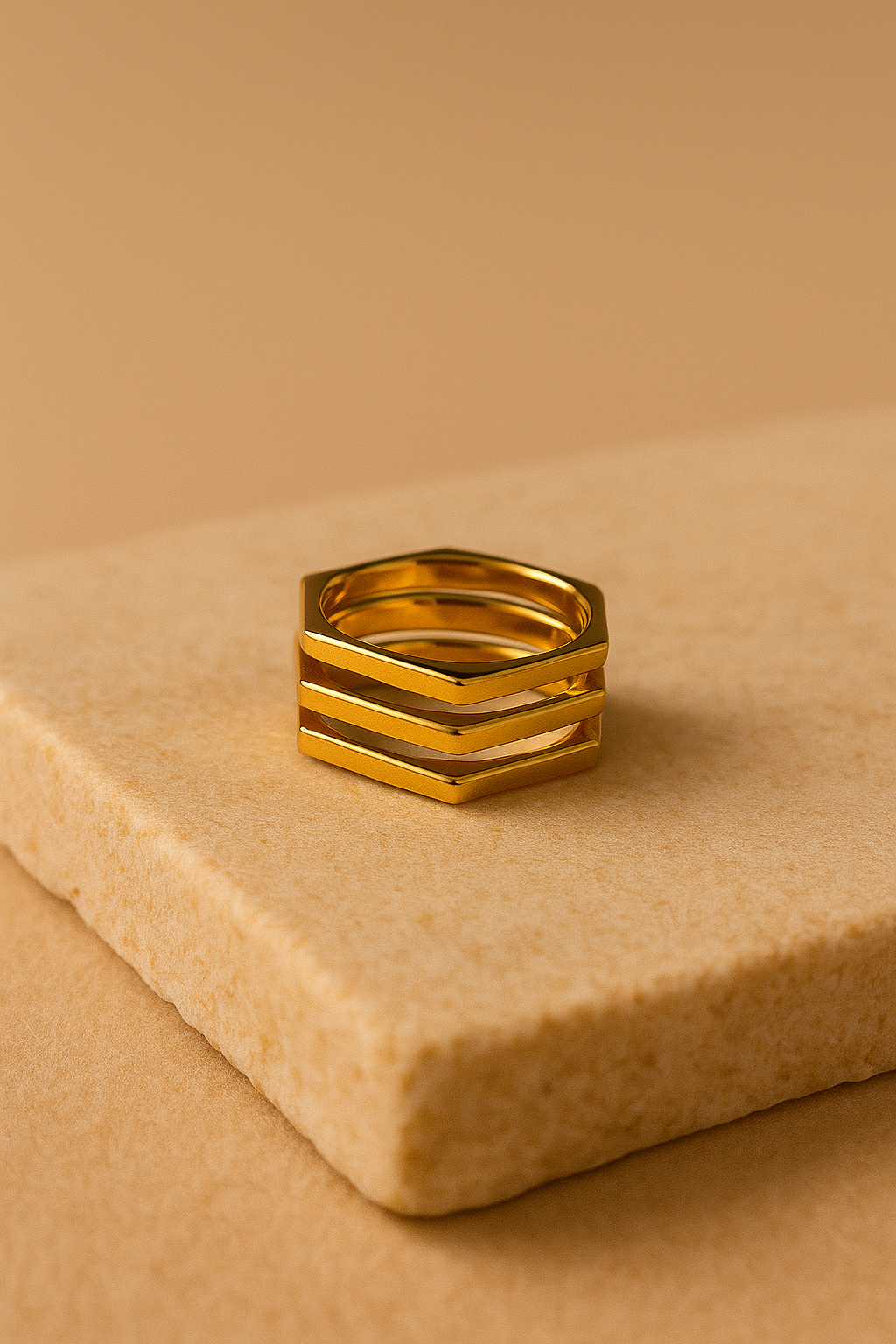 Hexa Stack Ring