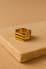 Hexa Stack Ring