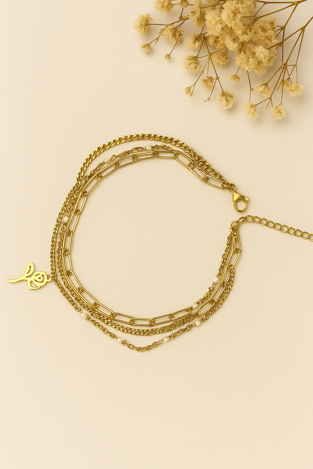 Roséluxe Layered Anklet