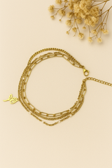 Roséluxe Layered Anklet