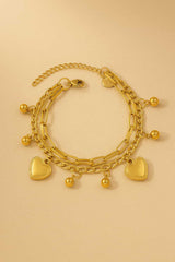 Amora Layered Heart Bracelet