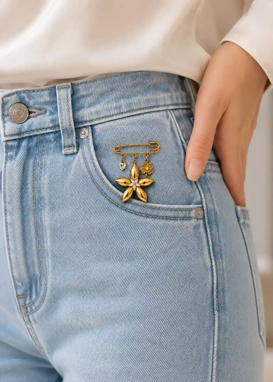 Golden Bloom Brooch