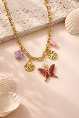 Blush Butterfly Necklace