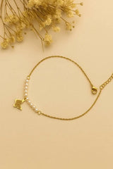 Butterfly Pearl Grace Anklet