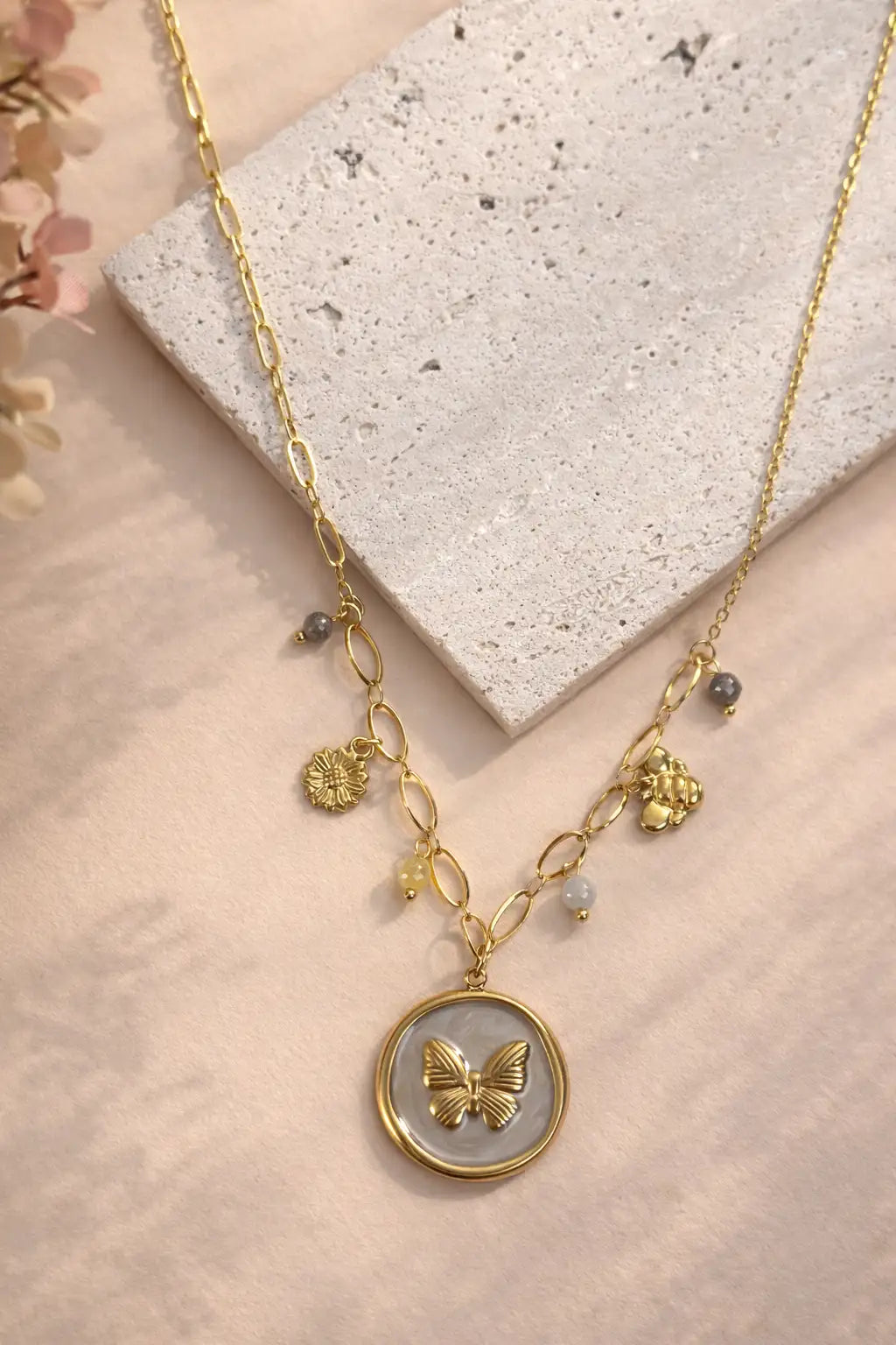 Elara Golden Wing Necklace