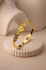 Golden Bloom Vine Bangle