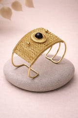 Gold Mesh Cuff Bangle