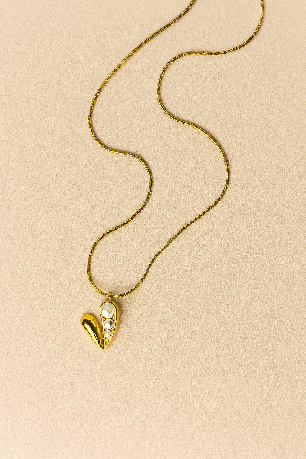 PearlBloom Heart Necklace