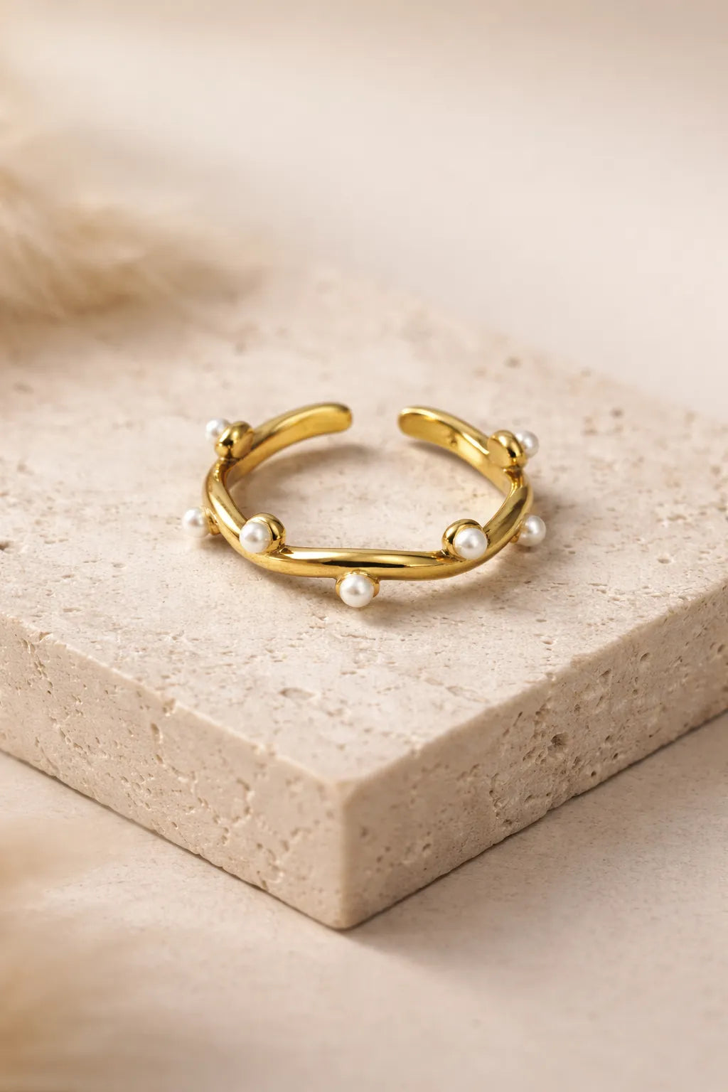 Pearl Wave Ring