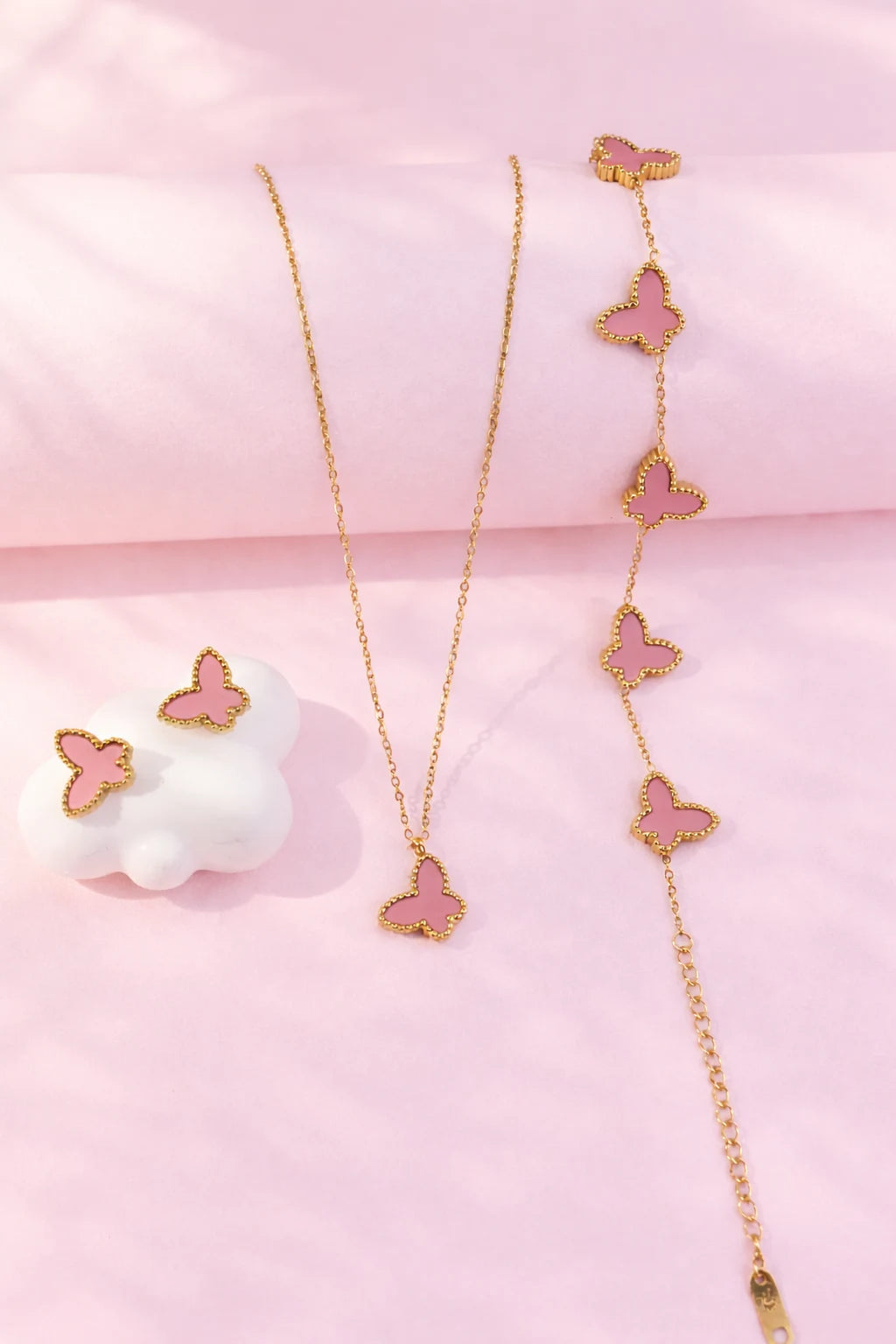 Rosé Butterfly Set