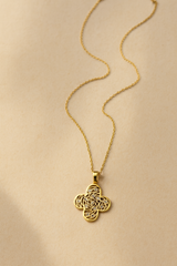Roselune Ornate Clover Necklace