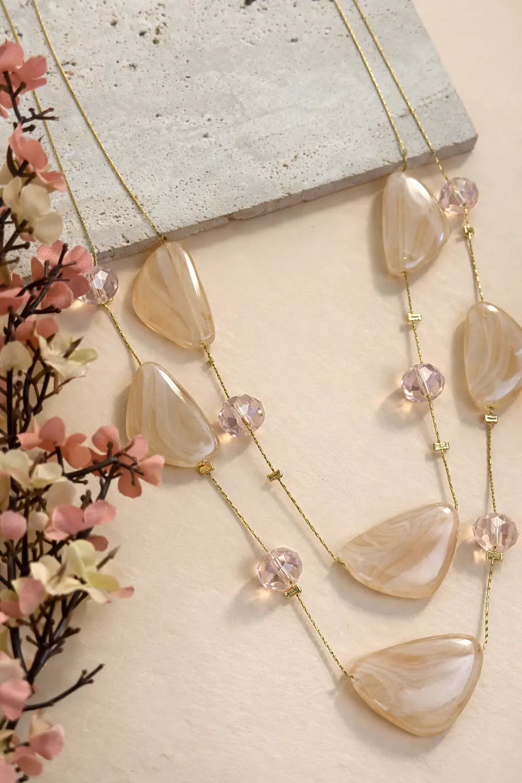 Soft Peach Necklace