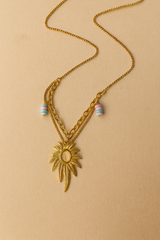 Solara Aura Dual-Layer Necklace
