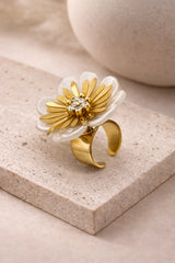 Sunlit Petal Ring